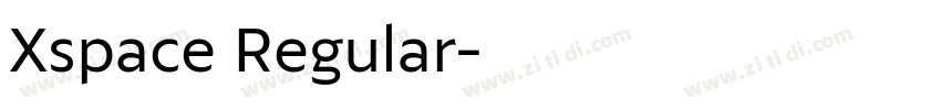 Xspace Regular字体转换